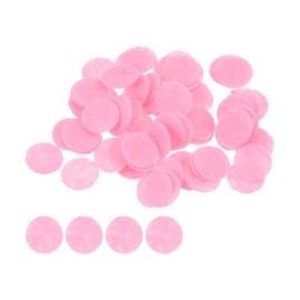 HARFINGTON 100pcs Round Felt Circles, 10mm 3/8" Pre Cut Felt Craft Pads Non-Woven Mini Felt Fabric Circles for DIY Sewing Handcraft Cut Projects Craft Finishing, Pink