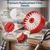 4-Pack N858184 Replacement Filter Compatible with Black and Decker BSV2020G