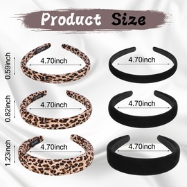 DiyJibb 6PCS Velvet Headbands for Women, Soft & Comfortable Non-Slip Hairbands, Adjustable Width (0.6, 0.8, 1.2 Inches) with Two Color Options, Perfect for Daily Wear & Special Occasions