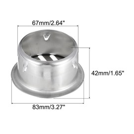 uxcell Floor Drain Cover, 3.1 Inch Stainless Steel Anti Blocking Drain Cover for Outdoor Bathroom Kitchen, 67 Flat Mouth