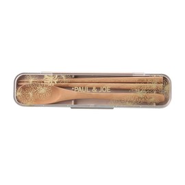 PAJB-CST03-BE Paul & Joe Breaktime Marks Chrysantheme Latte Chopsticks & Spoon Case Set