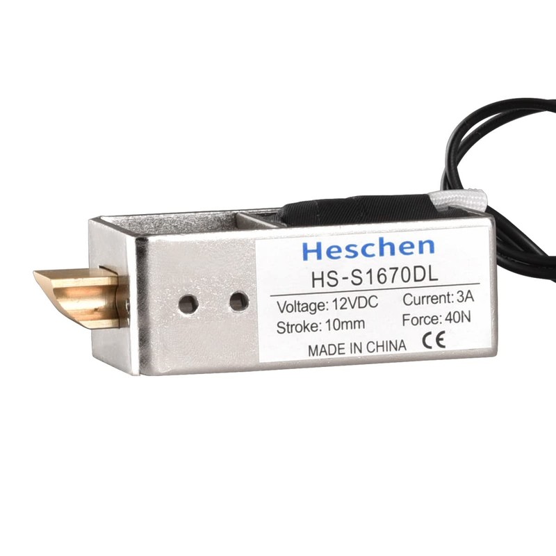 Heschen Magnetic Electromagnetic Net, HS-S1670DL, DC12V 3A 40N, 10 mm