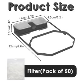 Sink Drain Rack, Drain Strainer Set, Suction Cup Kitchen Filter, 1Pcs Black Suction Cup Filter Frame and 50Pcs Filter Screens Suitable for Kitchen Leftover