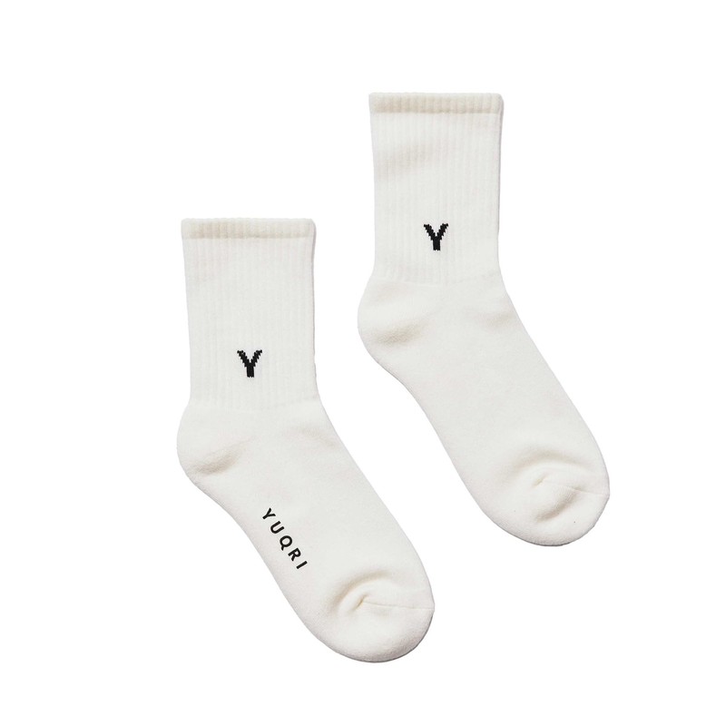 YUQRI First Step Antibacterial, Deodorizing, Antibacterial, Unisex Socks, Socks, white