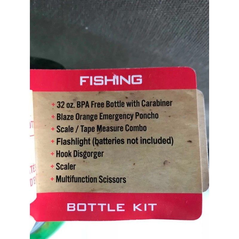 Explorer Fishing Bottle Kit ( 7 pieces ) Poncho scale