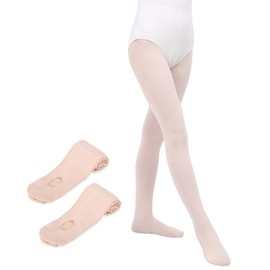MYSSUCI 2 Pairs Ballet Tights 90 Denier Dance Tights for Girls Children and Women