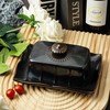 Dormercy Butter Dish with Lid for Countertop, Large Ceramics Butter