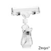 Pack of 10 Transparent Pipe Clips with Price Label Holder