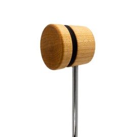 Low Boy Lightweight Wood Bass Drum Beater - Versatile Light-Weight Kick Drum Beater with Wood Surface & Aerospace-Grade Steel Rods