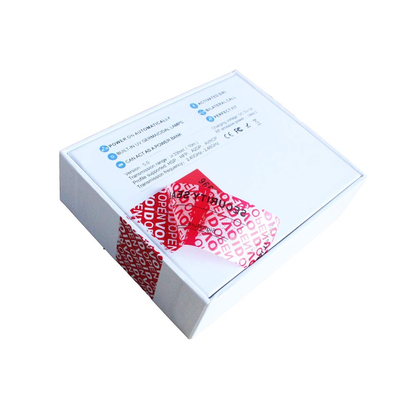100pcs 30x90 mm Red 100% Total Transfer Tamper Evident Security