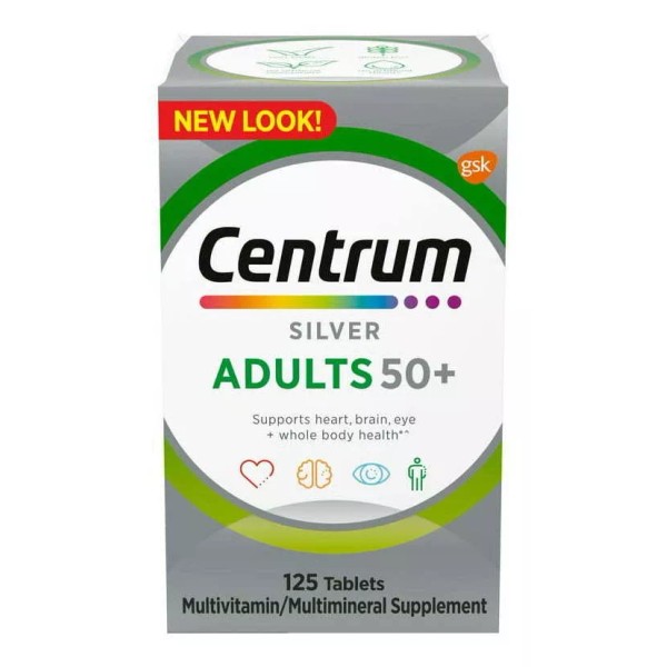 Centrum Silver Adults 50+ 125 Comprimidos