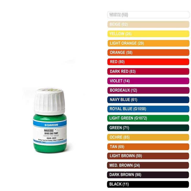 Giardini Basic Italian Leather Edge Paint, 30 mL (1oz), Red