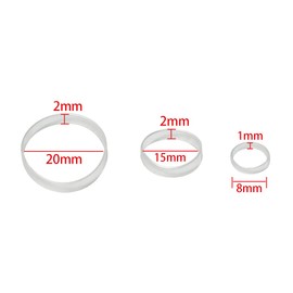 Minihope Mini Rubber Bands Soft Elastic Bands Clear Polyband Elastics 1000 Count for Women Kids Braids Hair Clear - Fine Hair Pain-Free