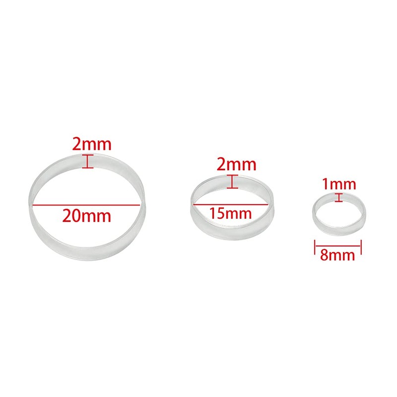 Minihope Mini Rubber Bands Soft Elastic Bands Clear Polyband Elastics