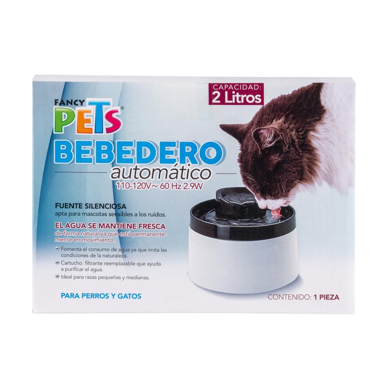Fancy Pets Bebedero de Agua Tipo Fuente Automático para Perros