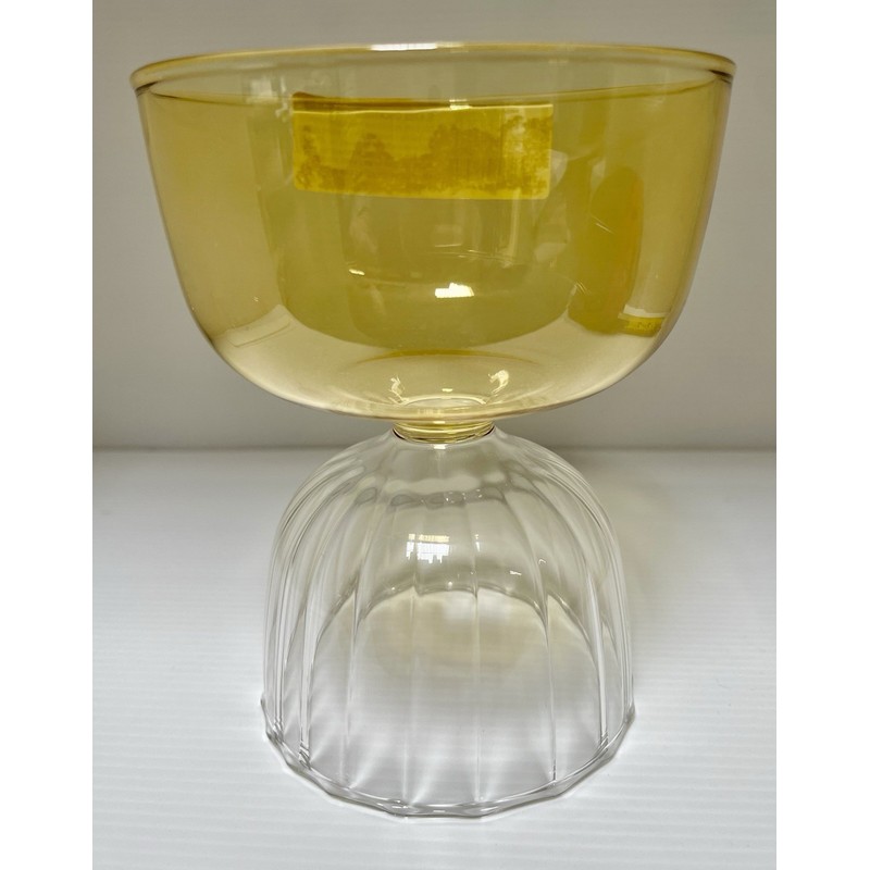 Threshold Cocktail Glass Yellow Sherbet Dessert Bowl Spring Mother's Day