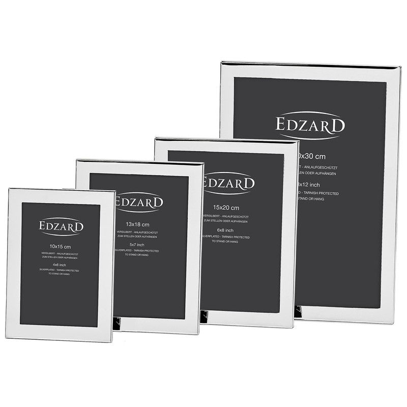 Edzard Photo Frame Prato, 6x8 inch (15x20 cm), Silver Plated