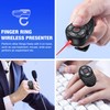 Rechargeable Finger Ring Wireless Presenter Clicker for PowerPoint, Keynote, Mac,