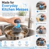Soap Dispensing Palm Brush Set, 2 Pack Dish Scrubber with