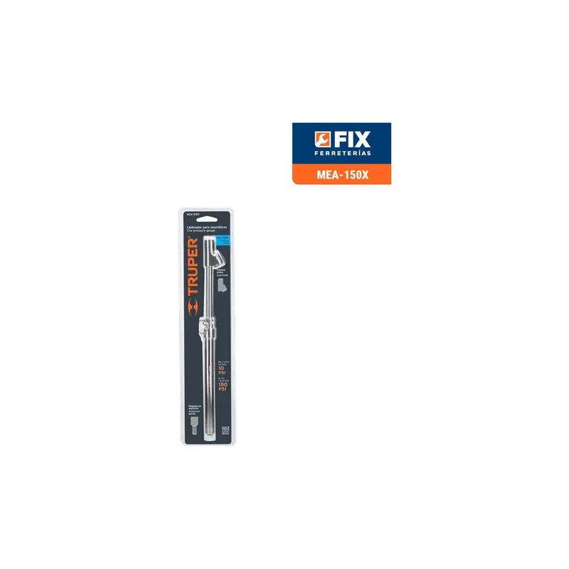 Calibrador de presión 150 psi cabeza doble Truper MEA-150X