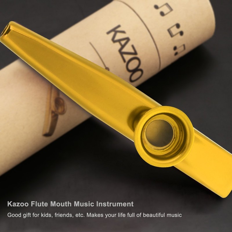 Kazoo Musical Instrument for Music Lovers Aluminum Kazoo Nosing Solo