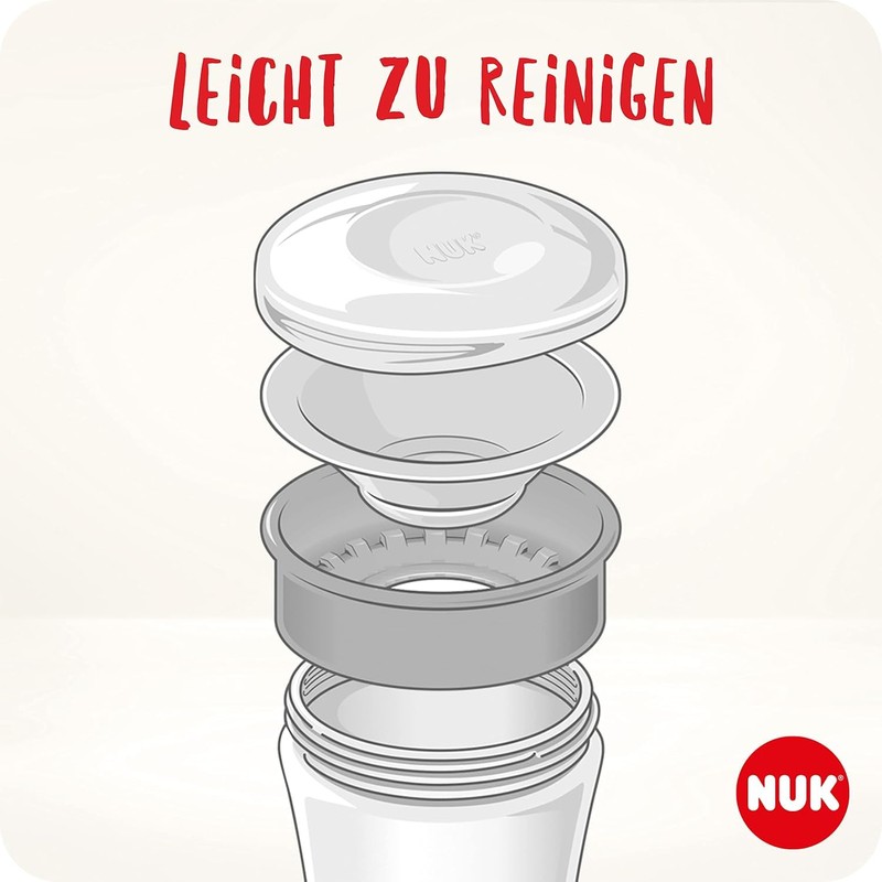 NUK Magic Cup in Practical Double Pack, 8+ Months, Leak-Proof