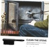 NOLITOY Fireplace Cleaning Brush Fireplace Hand Brush with Ergonomic Slip