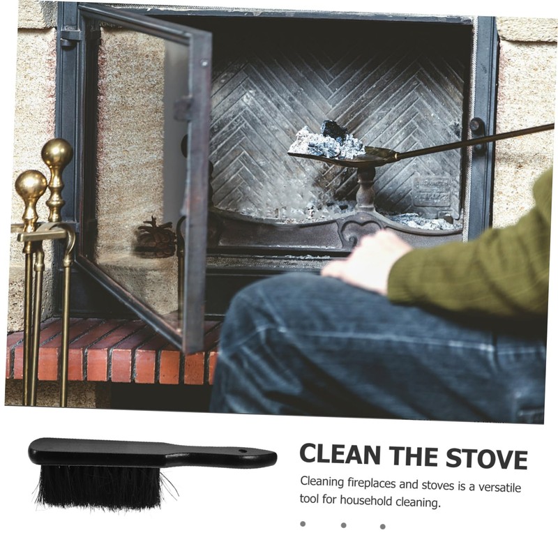 NOLITOY Fireplace Cleaning Brush Fireplace Hand Brush with Ergonomic Slip