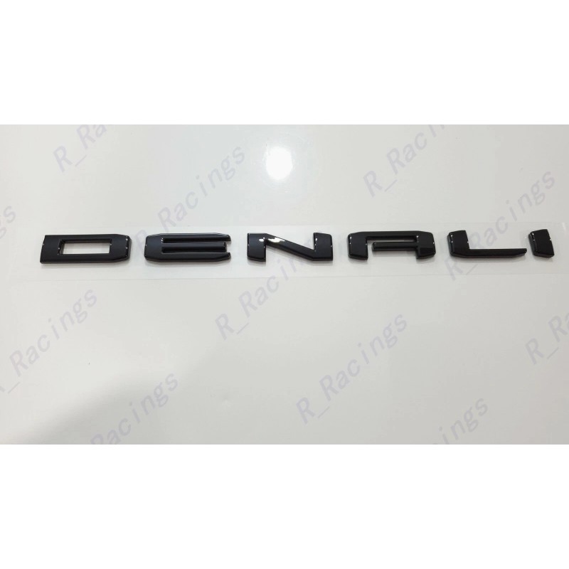 GMC 1pc Gloss Black Rear DENALI Emblems Letters Fit 2021-2023
