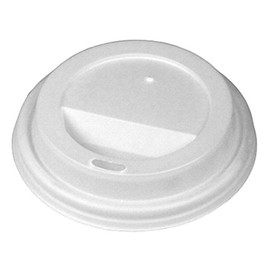Biopac Disposable Coffee Cup Sip Lids White for 12oz Coffee Cups - Set of 1000 - Disposable Lids