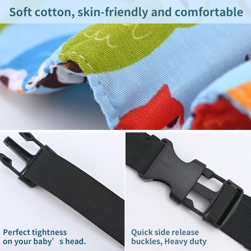 Head Support for Stroller Car Seat - Head Band Strap