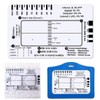 2 Pieces ECG Ruler, ECG Ruler, Plastic Ruler, Measuring Tool,