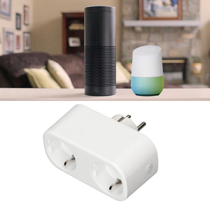 Wifi Smart Plug Wifi Dual Outlets Socket Shunt Double Control