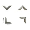40 Stück - Buchecken/Buchbeschläge aus Metall (16 x 16 x