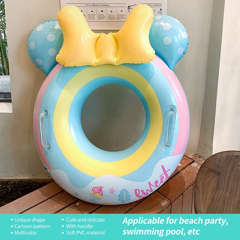 Kid Cute Cartoon Swimming Ring Children Beach Party Soft Inflatable