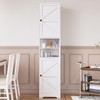 Viaozutis Tall Bathroom Cabinet, Storage Cabinet with 2 Doors &
