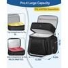 Expandable Lunch Box Cooler Bag - Insulated Heavy Duty Lunch