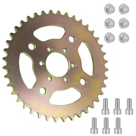 40T Steel Rear Sprocket #40/41/420, 6-Hole Fits CT100U/CC100X - Made for Mega Moto MMB80, & Baja DB30, Also Compatible with Motovox MBX10 Mini Bike - High-Strength Replacement Sprocket for Mini Bike