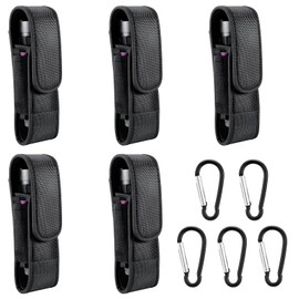 5-Pack Flashlight holster T310 tactical flashlight holster suitable for flashlights with a length of 6"-6.7" or a diameter of 40mm, to a length of 170 mm. Adjustable thick and durable flashlight Pouch