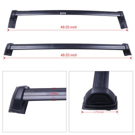 KILOAUTO Roof Rack Cross Bars 150LBS Luggage Carrier fit for 2003-2011 for Honda for Element Sport Utility