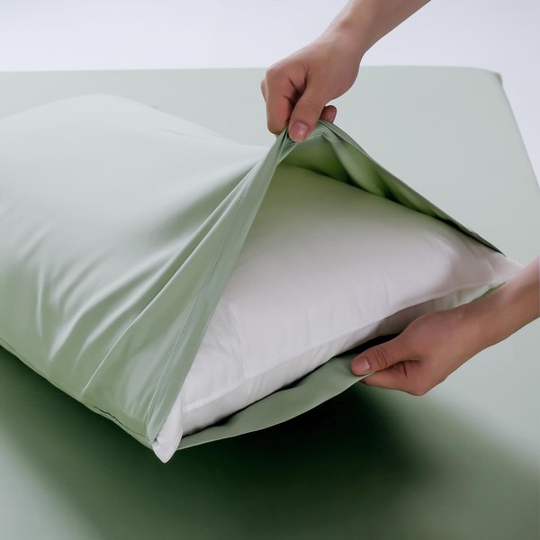 Simple&Opulence Bamboo Cushion Covers, Standard Size, Pillowcase with Envelope Closure,