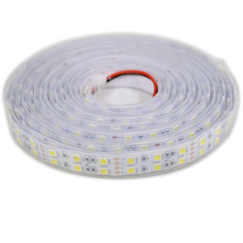DealLED Super Bright 12V Double Row 600LED LED Strip Light,