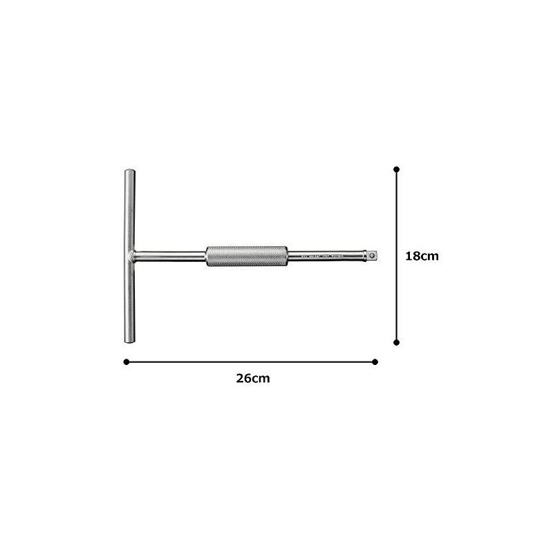 トネ(TONE) スピードT形ハンドル HP203 差込角9.5mm(3/8")