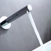 sumerain Single Handle Left-Handed Wall Mount Bathroom Faucet in Chrome