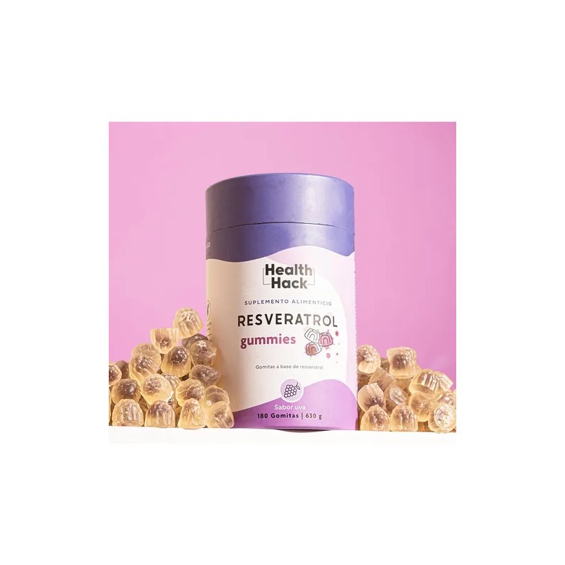 Resveratrol En Gomitas 180 Gummies Para 3 Meses Health Hack