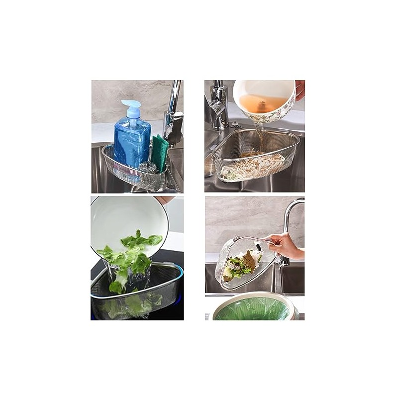 Kitchen Triangle Sink Strainer, Corner Sink Strainer, Multifunction Sink Drain