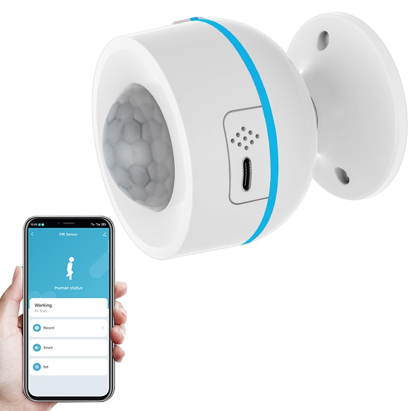 PHOVOLT Matte Motion Sensor, Intelligent Motion Sensor for Home Security,