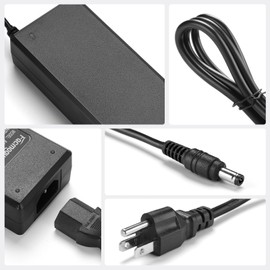 Facmogu 12V 8A AC to DC Converter Power Adapter, 96W AC 100-240V to DC 12V Transformer Desktop Regulated Power Supply, 3 Pin 6.7ft Switching Power Cord for LED Strip Light 5.5mm x2.5mm & 2.1mm Plug