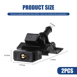 Yumfugu Pack-2 Car Windshield Washer Nozzles, Car Wiper Washer Spurter Kit, Windshield Washer Spray Jet Fit for Corolla Camry Ruizhi Crown, Replaces OEM #85381-12300 (Black)