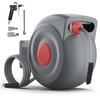 50 Ft Retractable Air Hose Reel, 3/8 In Auto Rewind
